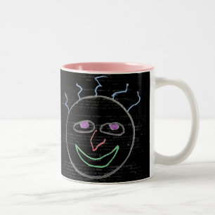 Funny Faces Two-Tone Coffee Mug