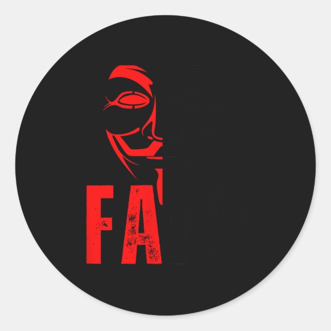 Funny! Fafo Funny Around Find Out Fafo  Classic Round Sticker (Front)