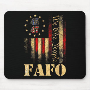 Funny Fafo Trump Fafo American Usa Mouse Pad