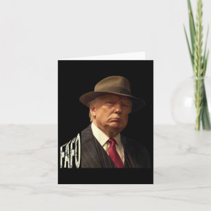 Funny Fafo Trump Photo _1 Card