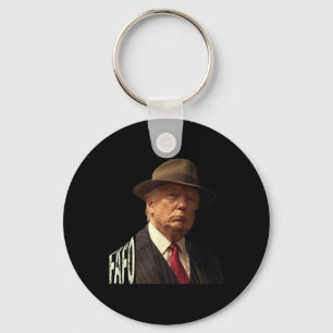 Funny Fafo Trump Photo _1  Key Ring