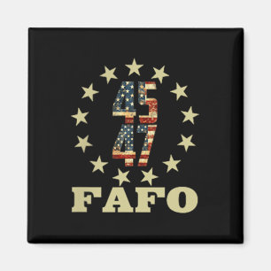 Funny Fafo Trump Photo  Magnet