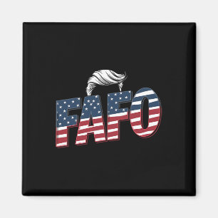 Funny Fafo Trump Photo Magnet