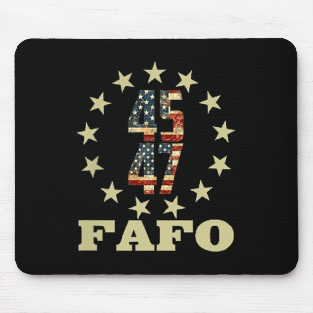 Funny Fafo Trump Photo  Mouse Pad (Front)
