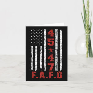 Funny Fafo Trump Shirt President 47 Trump Fafo Ame Card