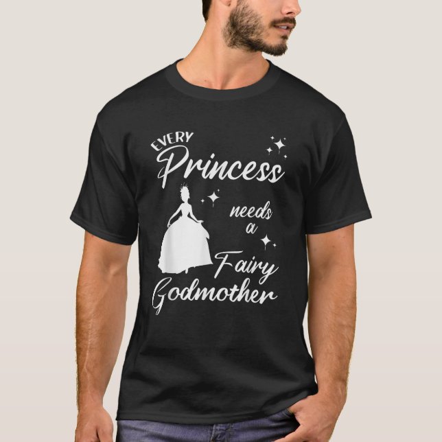 Funny Fairy Godmother Gift For Women Cool Princess T-Shirt (Front)