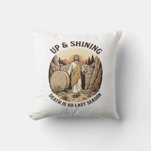 Funny Faith Resurrection Cave Vintage Engraving Sh Cushion