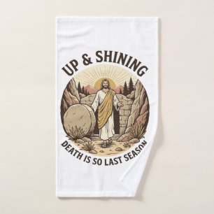 Funny Faith Resurrection Cave Vintage Engraving Sh Hand Towel