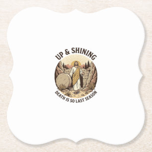 Funny Faith Resurrection Cave Vintage Engraving Sh Paper Coaster