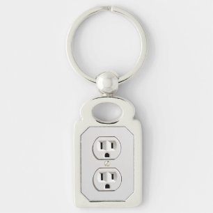 Funny Fake Electrical Outlet Key Ring