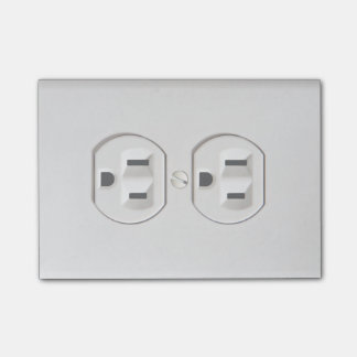 Funny Fake Electrical Outlet Post-it Notes