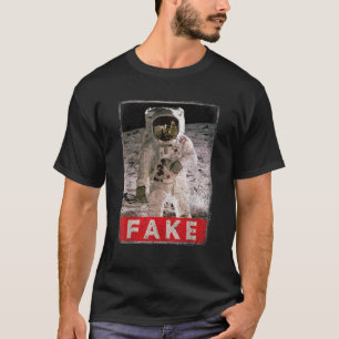 Funny Fake Moon Landing Apollo 11 Astronaut Hoax C T-Shirt
