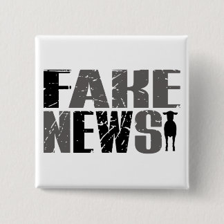 Funny Fake News Ewe Quote & Sheep Trump Truth 15 Cm Square Badge