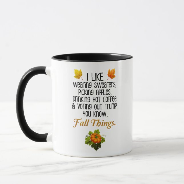 Funny Fall 2020 November Election Anti-Trump Mug (Left)