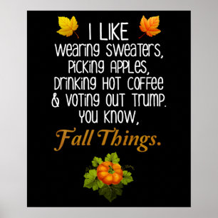 Funny Fall 2020 November Election Anti-Trump Poster