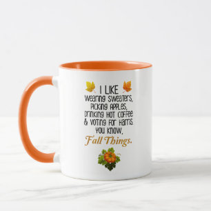 Funny Fall 2024 November Election Pro-Harris Mug