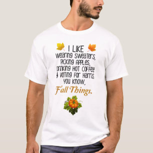 Funny Fall 2024 November Election Pro-Harris T-Shirt