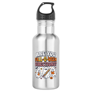 Funny Fall Halloween Teacher Ghost Directions Shir 532 Ml Water Bottle