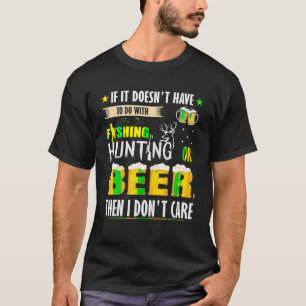 Funny fall or spring Fishing bass Hunting deer elk T-Shirt