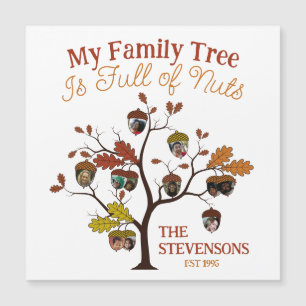 Funny Fall Photo Family Tree is Full of Nuts 