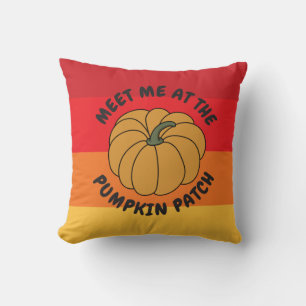 Funny Fall Pumpkin Cushion