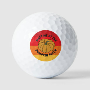 Funny Fall Pumpkin Golf Balls