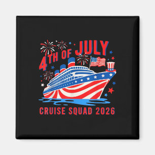 Funny family 4th of july cruise squad 2026 cute magnet