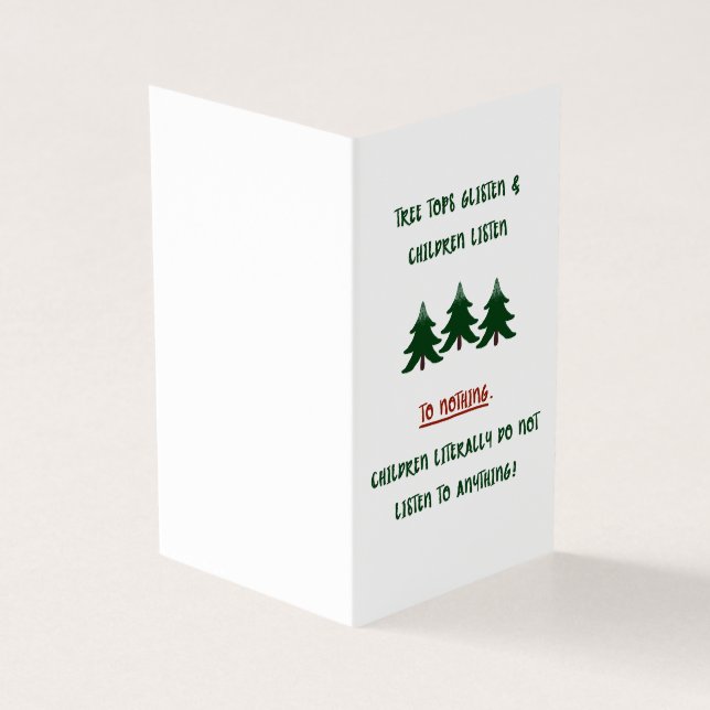 Funny Family Christmas Card (Outside)