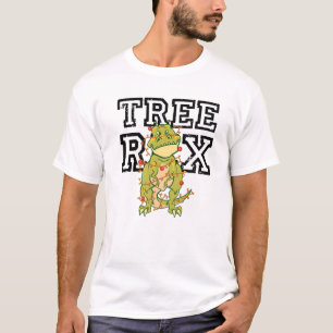 Funny Family Christmas Dinosaur Tree Rex Pyjamas B T-Shirt