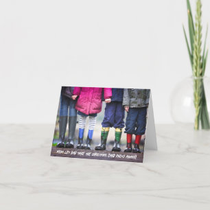 Funny Family Christmas  Holiday Card