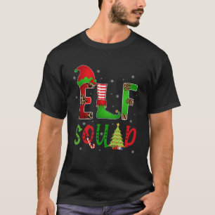 Funny Family Christmas Matching Group Elf Squad Le T-Shirt