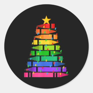 Funny Family Christmas Shirt Teacher Christmas Cra Classic Round Sticker