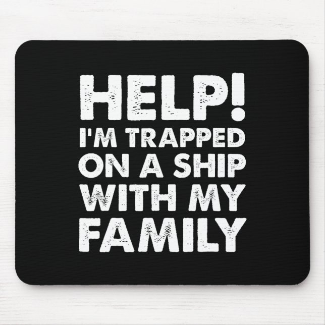 Funny Family Cruise Shirt Matching Vacation Cruisi Mouse Pad (Front)