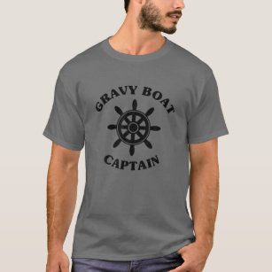 Funny Family Dinner Ship Sailing - Gravy Boat Capt T-Shirt