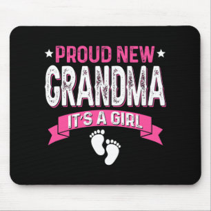 Funny Family Gender Reveal Proud New Grandma It's Mouse Pad