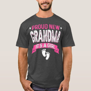 Funny Family Gender Reveal Proud New Grandma It's  T-Shirt