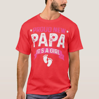 Funny Family Gender Reveal Proud New Papa It's A G T-Shirt