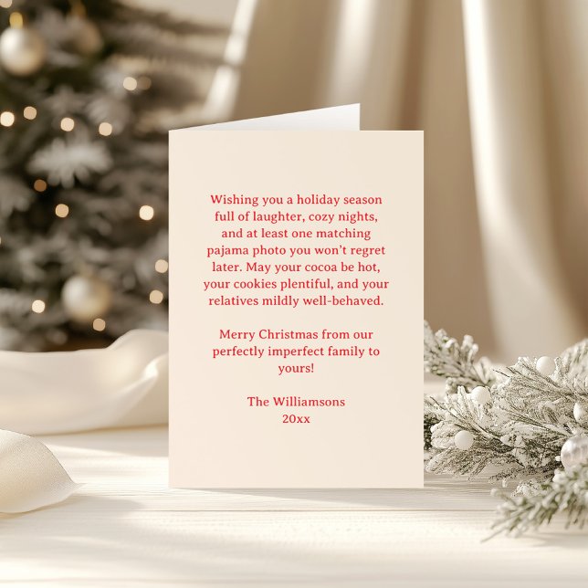 Funny Family Greeting Message Letter Christmas Holiday Card (Creator Uploaded)