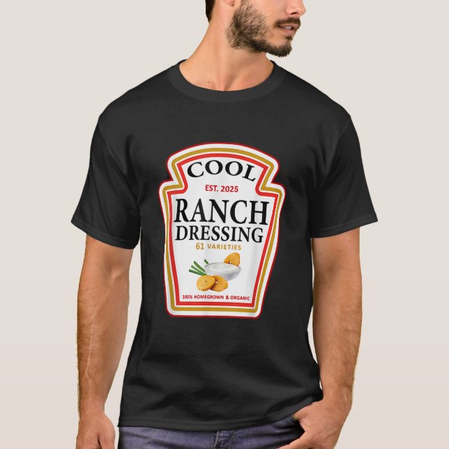 Funny Family Halloween Group Condiments Cool Ranch T-Shirt (Front)