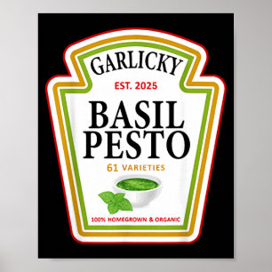 Funny Family Halloween Group Condiments Garlicky Poster