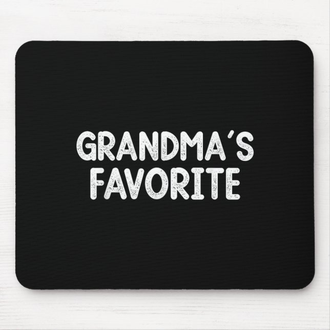 Funny Family Humor Grandparent Granhild Grandma's  Mouse Pad (Front)