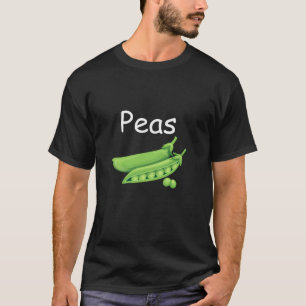 Funny Family Matching Halloween Costumes Peas and  T-Shirt