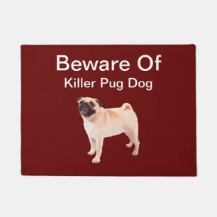 Funny Family Pet Pug Dog Theme Doormat