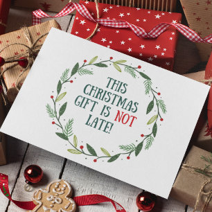 Funny Family Procrastination Belated Christmas  Holiday Card