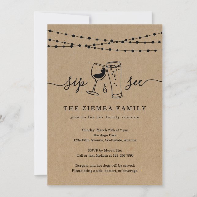 Funny Family Reunion Invitation (Front)