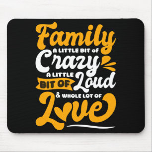 Funny family reunion love vacation performance  mouse pad