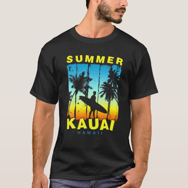 Funny Family Vacation Hawaii Kauai Sunset Beach T-Shirt (Front)