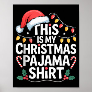 Funny Family Xmas Men Women Kids This Is My Christ Poster