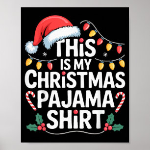 Funny Family Xmas Men Women Kids This Is My Christ Poster