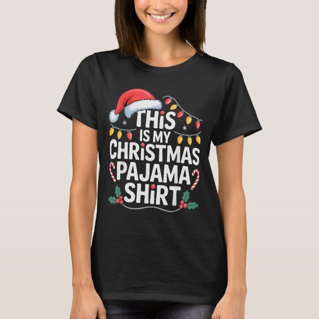 Funny Family Xmas Men Women Kids This Is My Christ T-Shirt (Front)